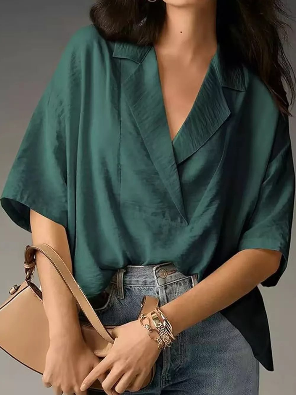Half Sleeve Oversized Blouse, image 22