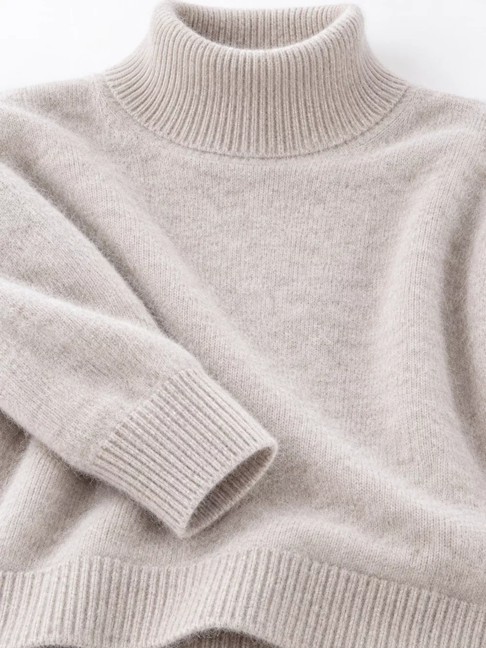Full Size Turtleneck Long Sleeve Sweater Plus Size, image 10