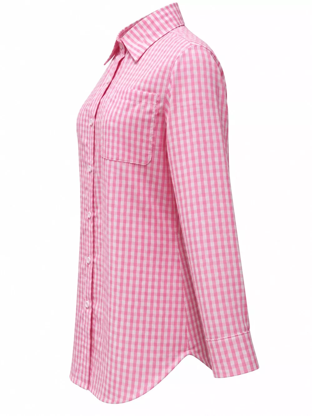 Plus Size Plaid Button-Down Long Sleeve Shirt, image 38