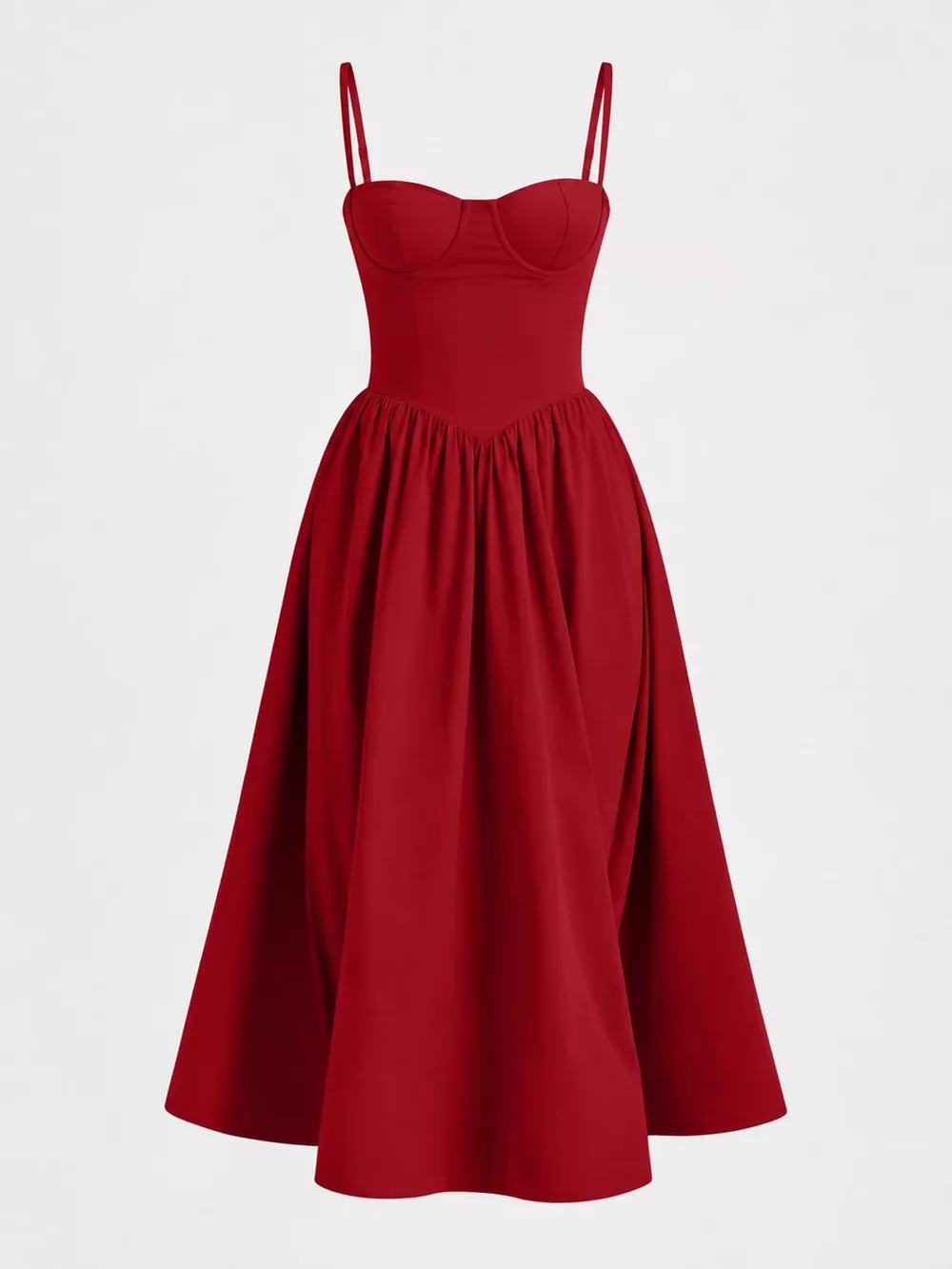 Sweetheart Neck Midi Cami Dress, image 9