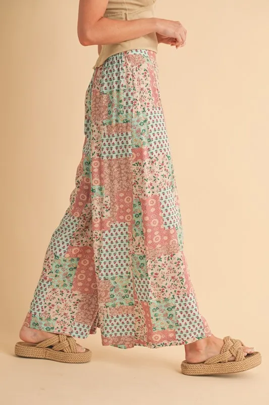 Printed Wide Leg Pants, image 5