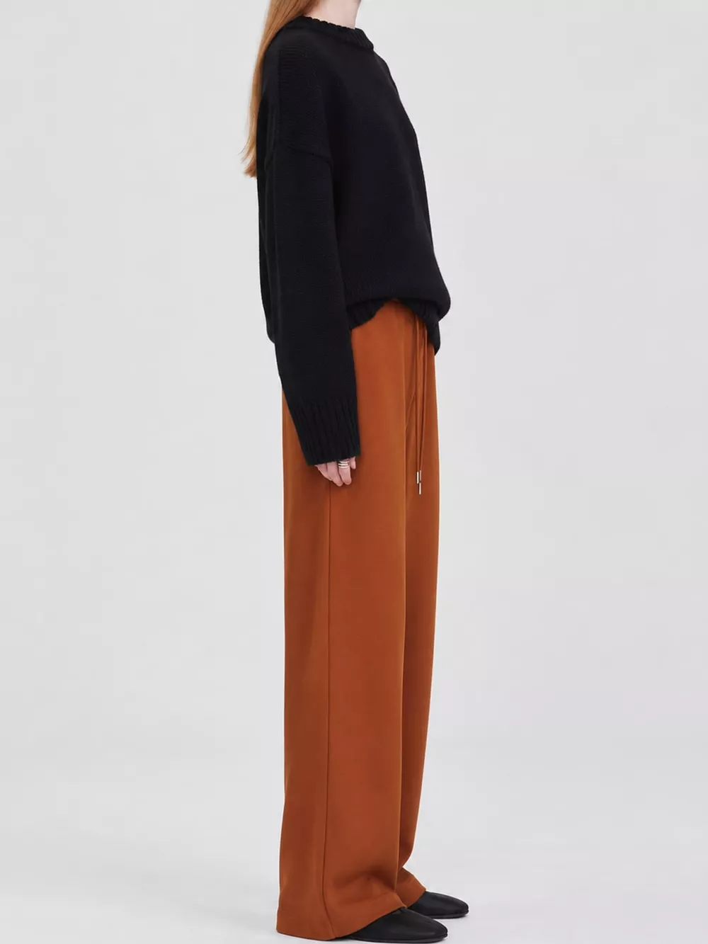 Round Neck Dropped Shoulder Sweater, image 13