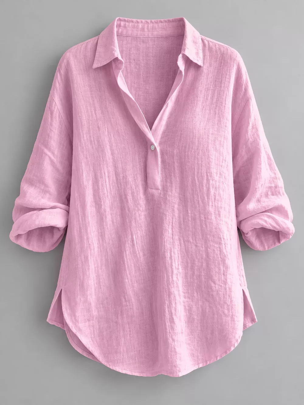 Collared Neck Long Sleeve Blouse, image 5