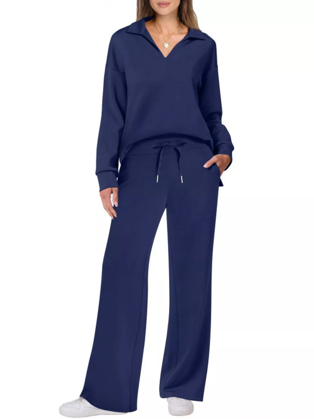 Dropped Shoulder Top and Pants Set, image 16