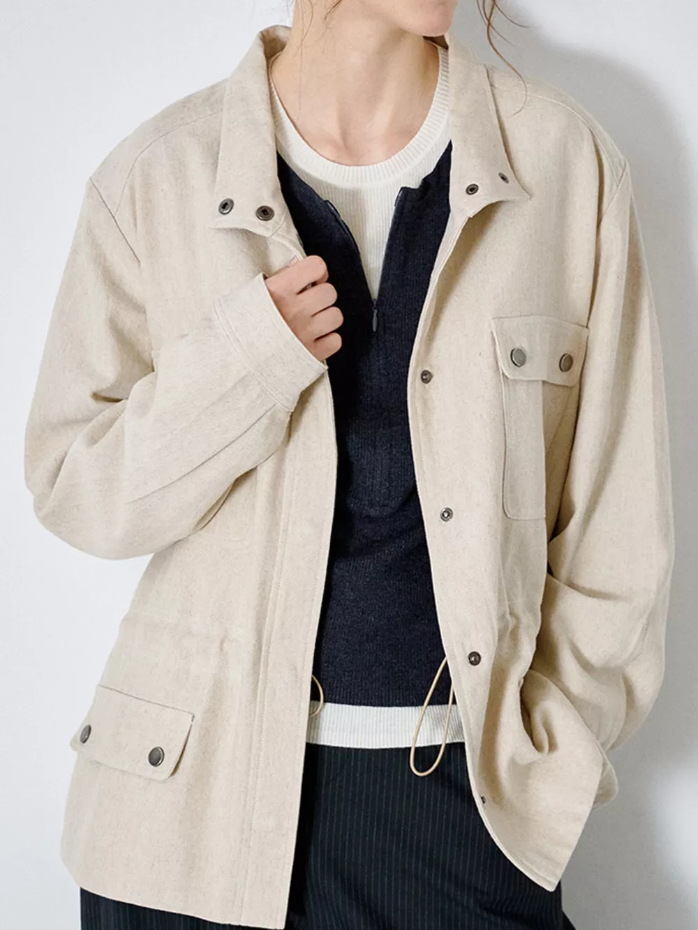Multi-Pocket Snap Down Jacket, image 5