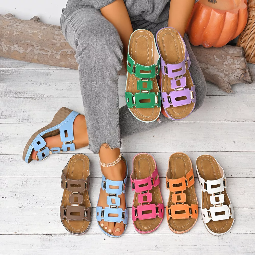 Open Toe Wedge Sandals, image 2
