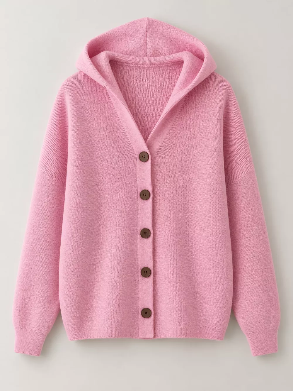 Full Size Hooded Button-Down Knit Cardigan Plus Size, image 11
