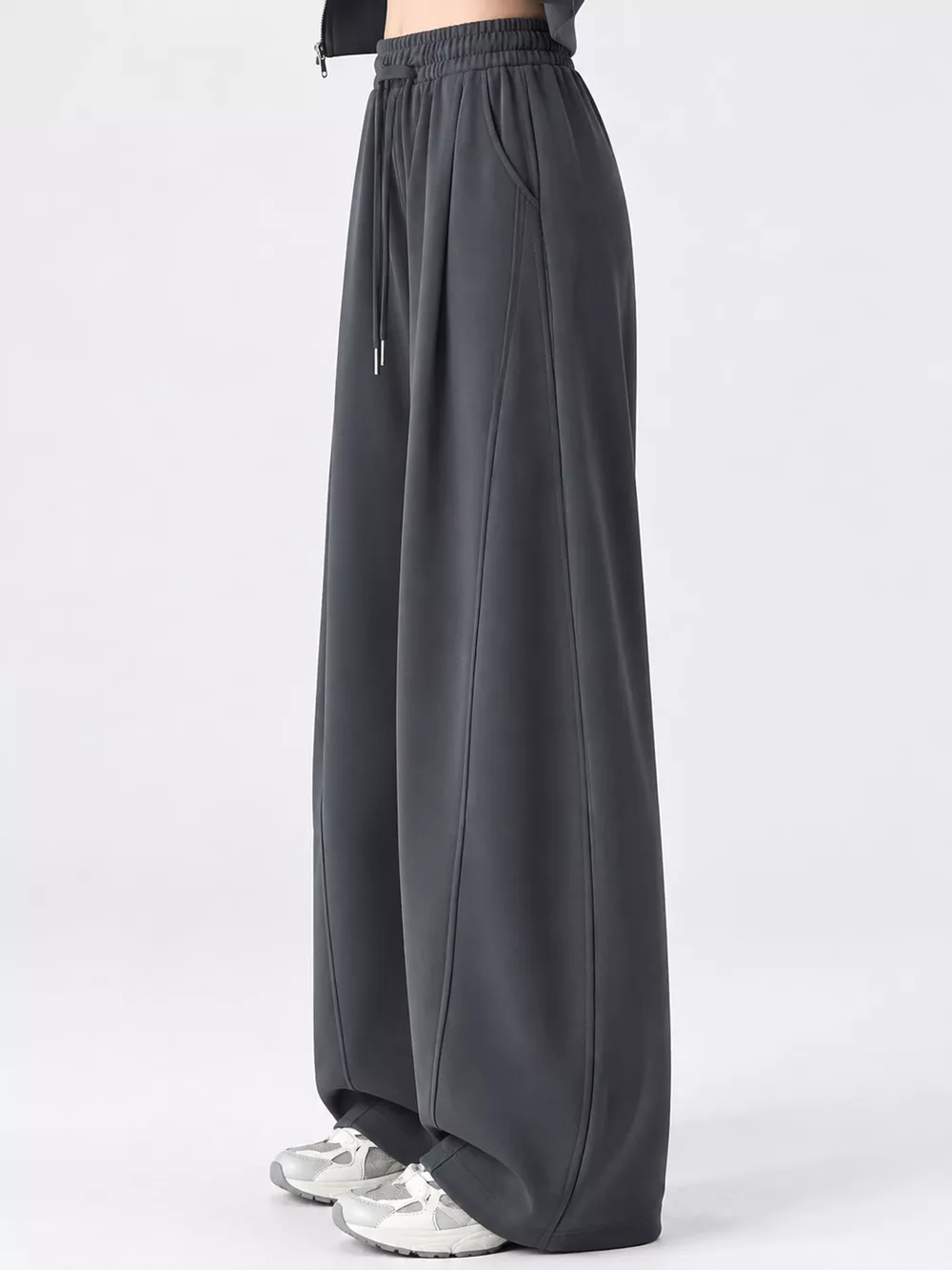 Full Size Drawstring Loose Fit Wide-Leg Sweatpants Plus Size, image 26