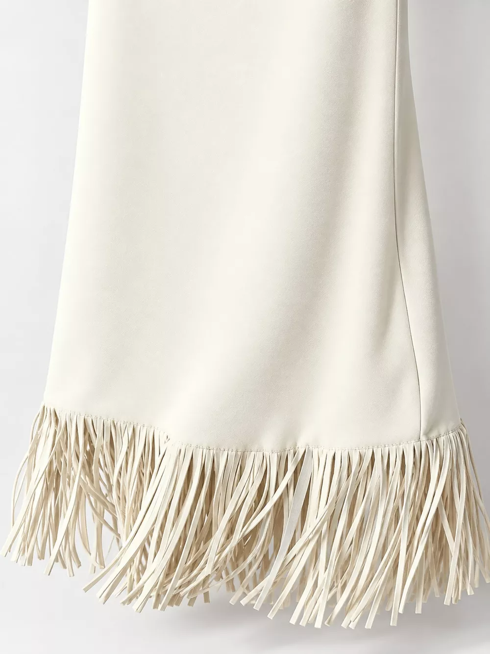 High-Waisted Fringe Midi Skirt, image 14