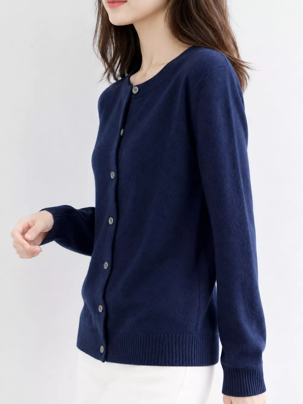 Crew Neck Button-Down Cardigan, image 22