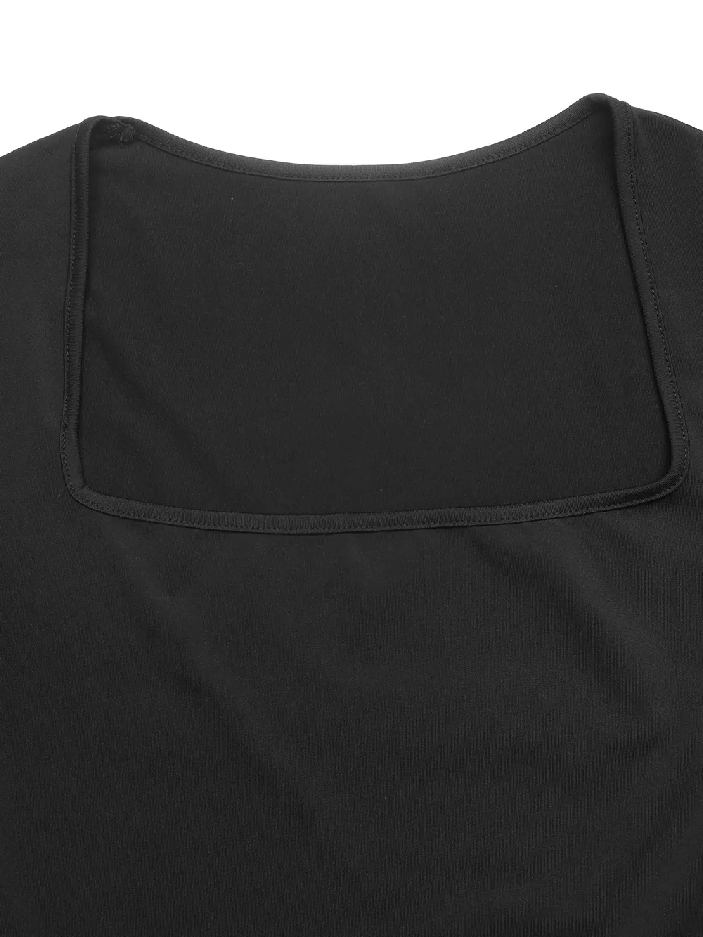 Square Neck Long Sleeve Bubble Hem Dress, image 6