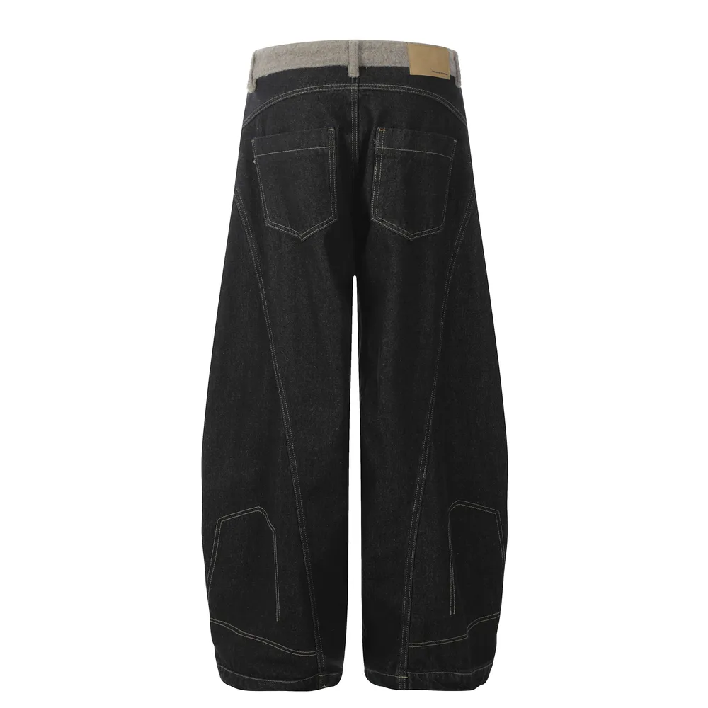 Men's Pocketed Wide Leg Jeans, image 3