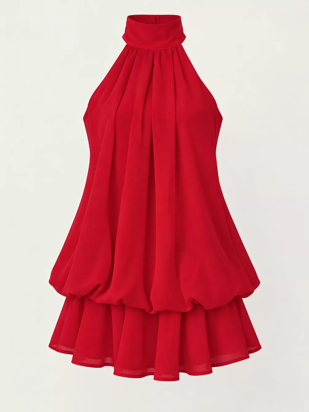 Halter Neck Ruched Mini Dress, image 56