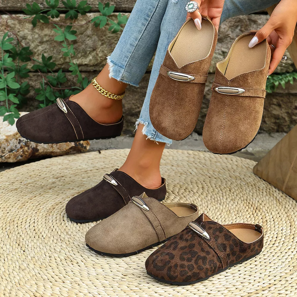 Round Toe Flats Slip-Ons, image 2