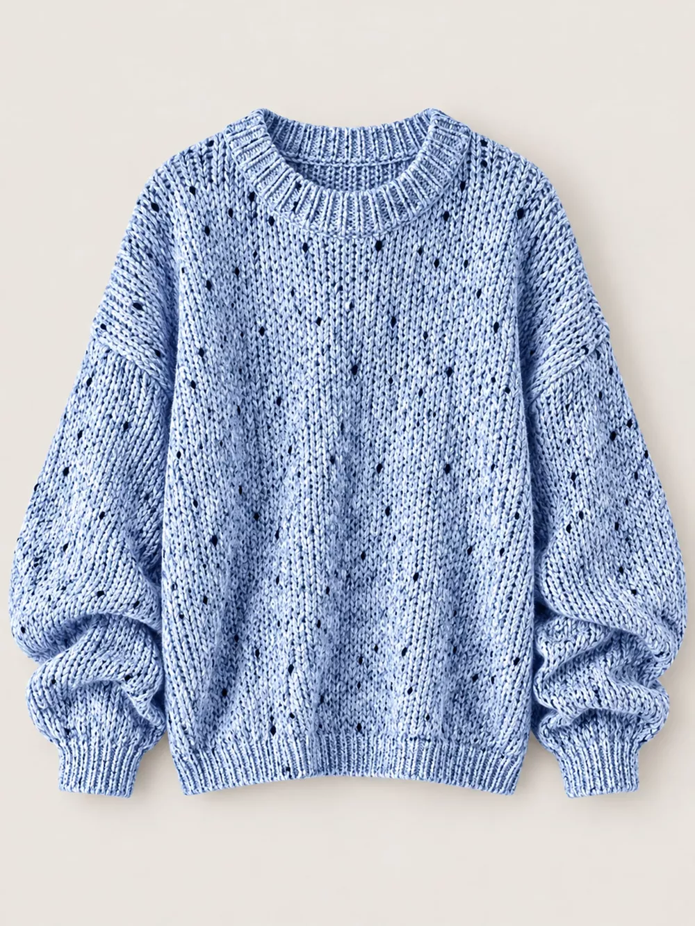 Chunky Knit Round Neck Sweater, image 14