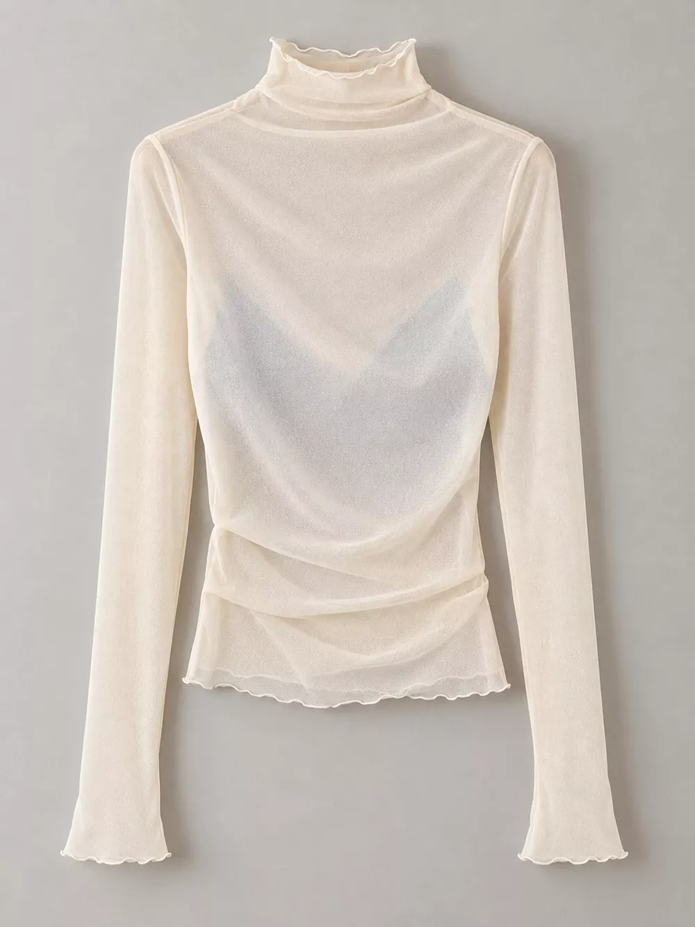 Turtleneck Long Sleeve Slim Fit T-Shirt, image 24