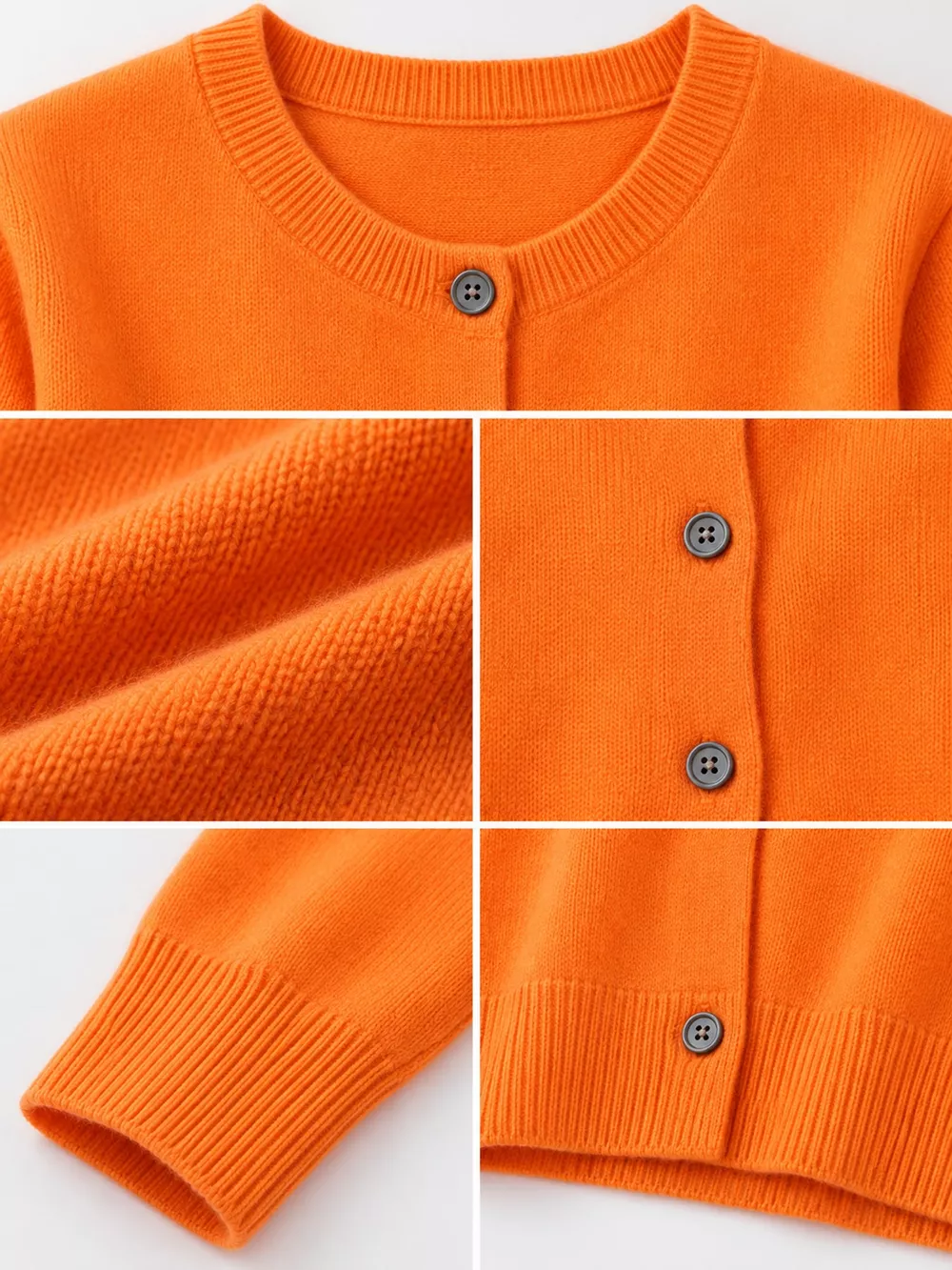 Crew-Neck Button-Down Cardigan, image 74