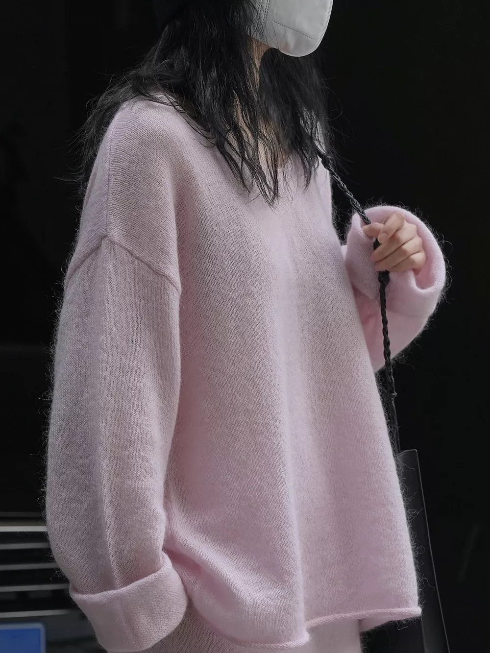 Round Neck Dropped Shoulder Sweater, image 7