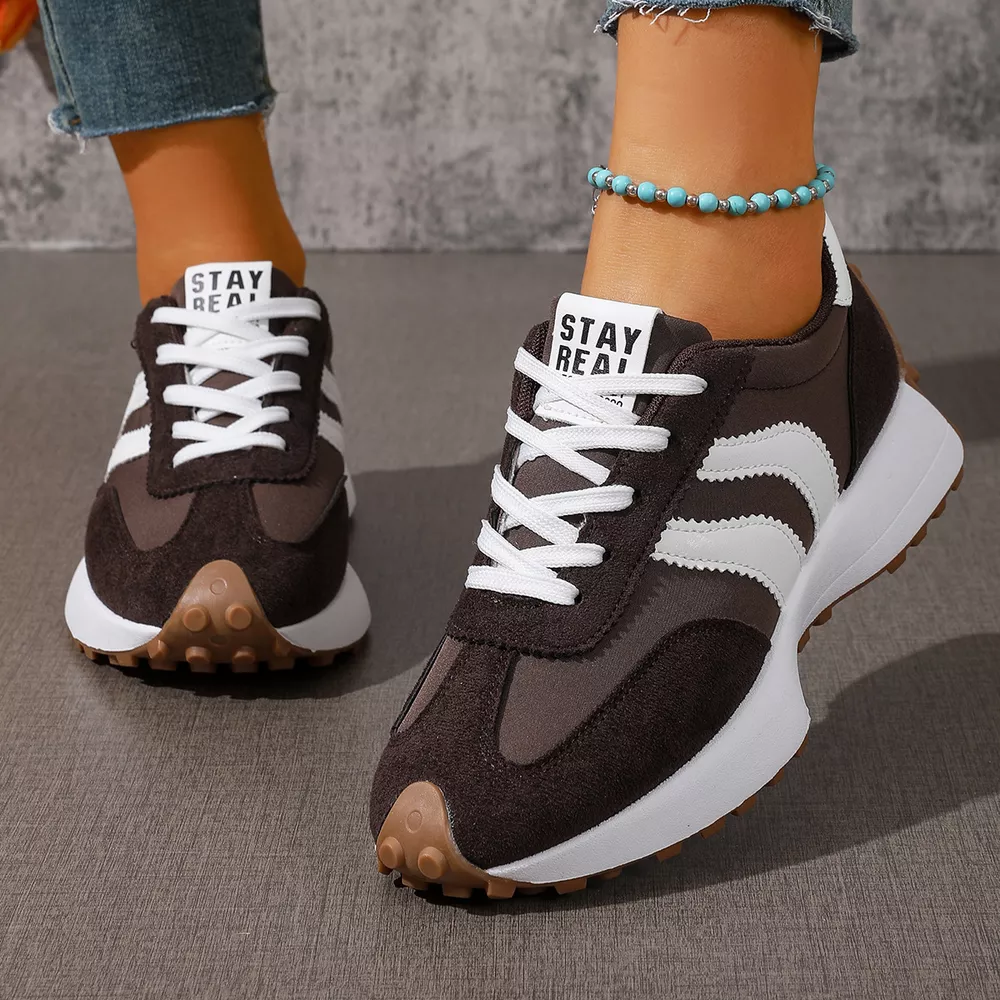 Lace Up Round Toe Sneakers, image 13
