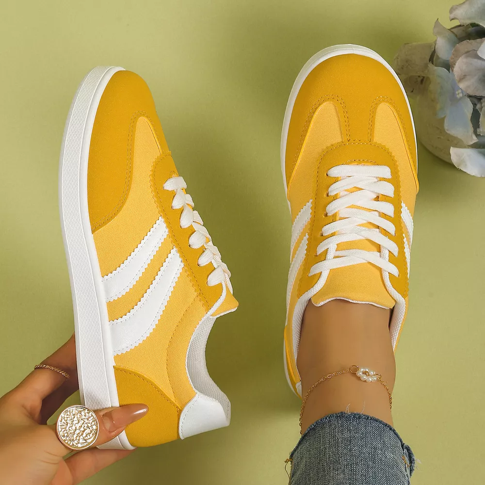 Casual Striped Flats Sneakers, image 3