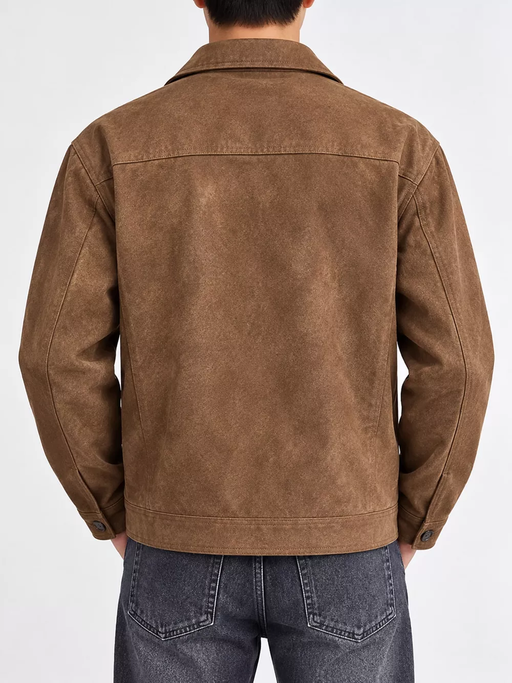 Men's Plus Size Zip Up Long Sleeve Jacket, image 3