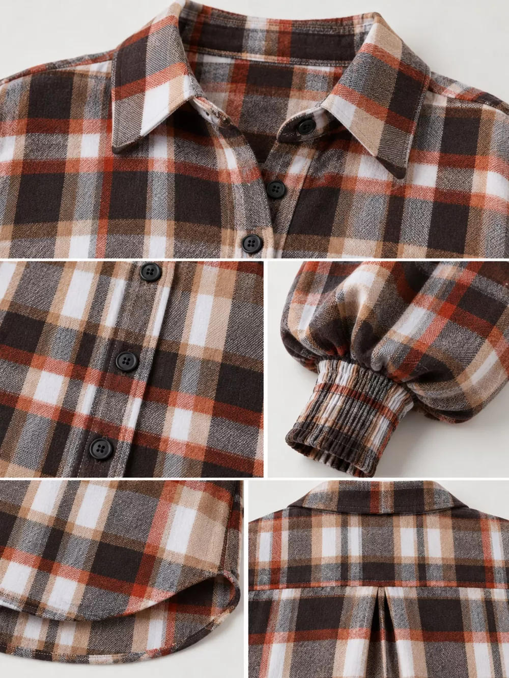 Oversized Plaid Button Up Shirt, image 13