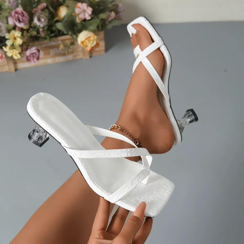 Open Toe Kitten Heels Sandals, image 7