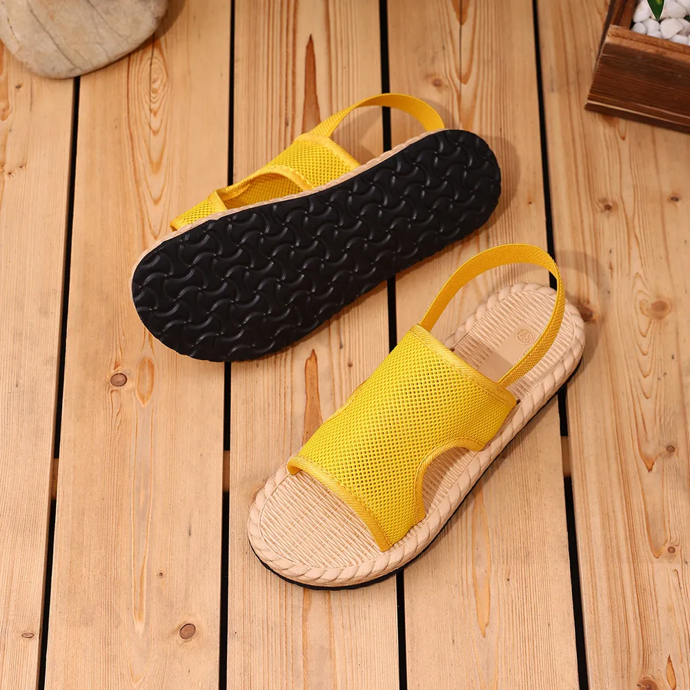 Mesh Open Toe Flats Sandals, image 7