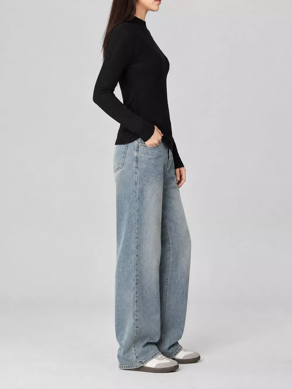 Textured Mock Neck Sweater, image 23