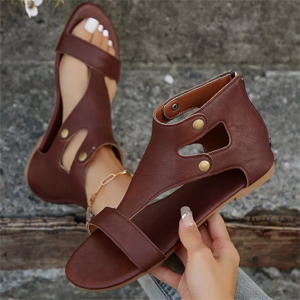 Open Toe Cutout Sandals, image 8