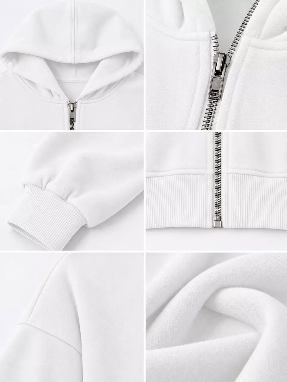 Zip-Up Cropped Hoodie, image 25