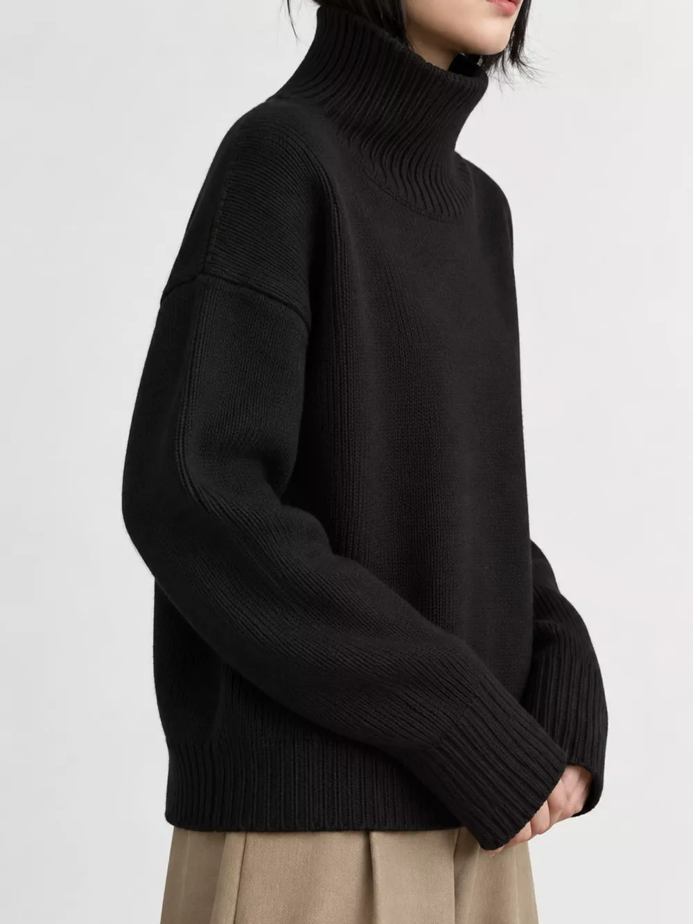 Turtleneck Dropped Shoulder Sweater, image 27