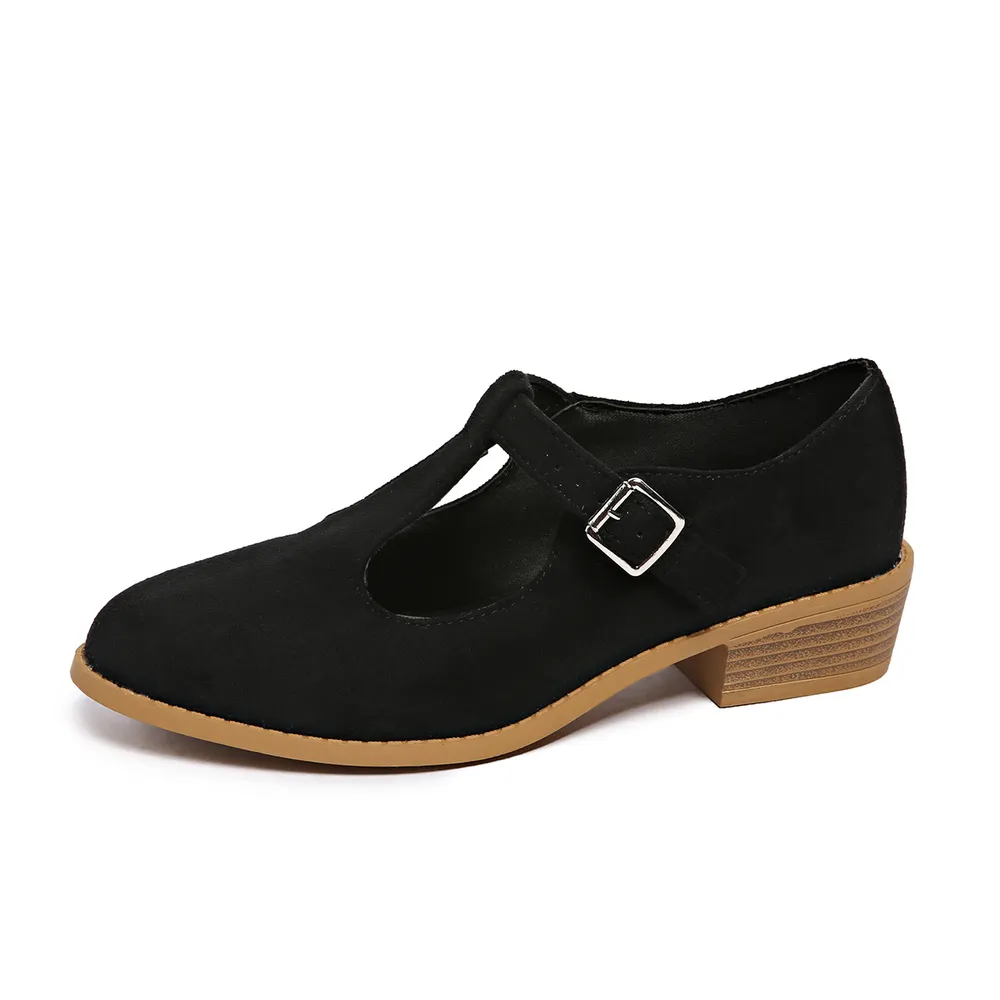 Classic Suede Block Heel Slip-Ons, image 4