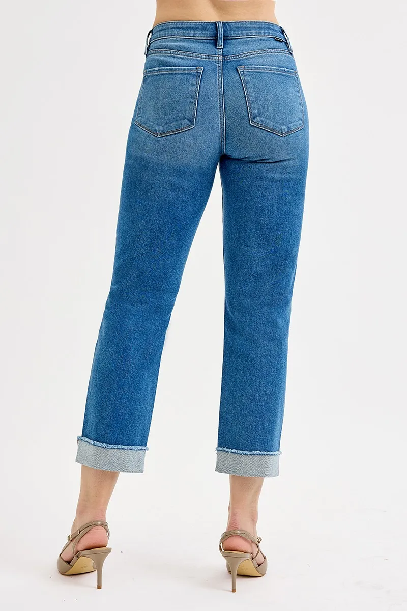 Full Size High Rise Boyfriend Fit Ankle Jeans Plus SIze, image 5