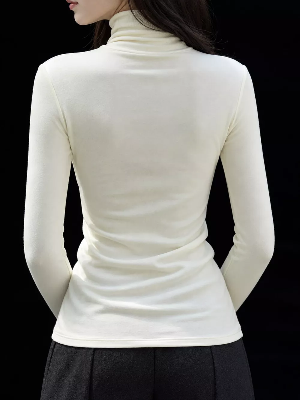 Slim-Fit Turtleneck Long Sleeve T-Shirt, image 4