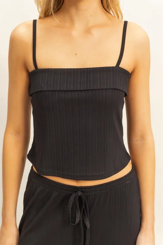 Rib Knit Cami Top and Pants Set, image 5