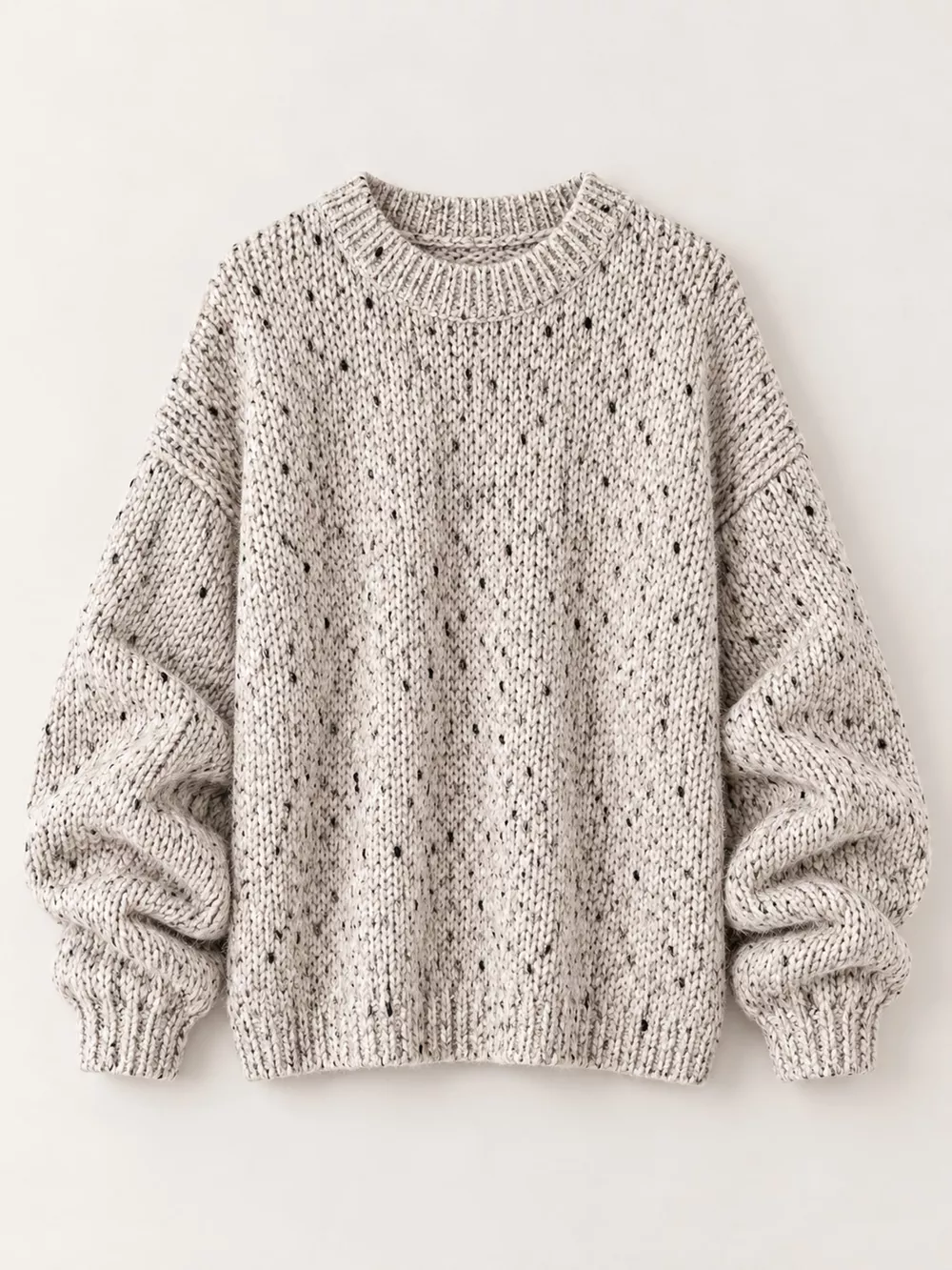 Chunky Knit Round Neck Sweater, image 18
