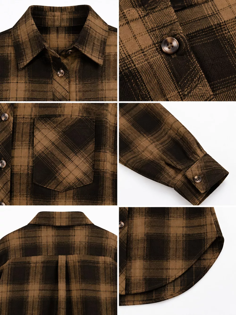 Plaid Button-Down Oversized Shirt, image 31
