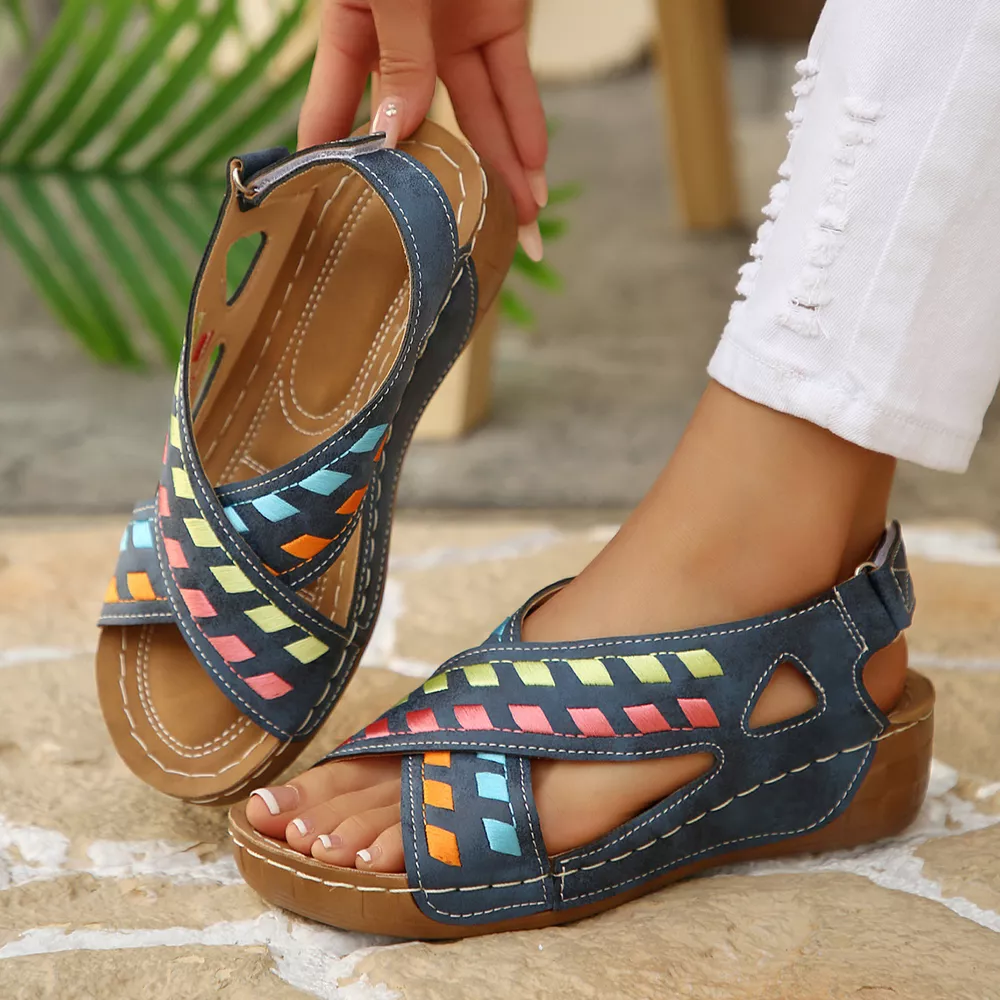 Open Toe Wedge Sandals, image 4