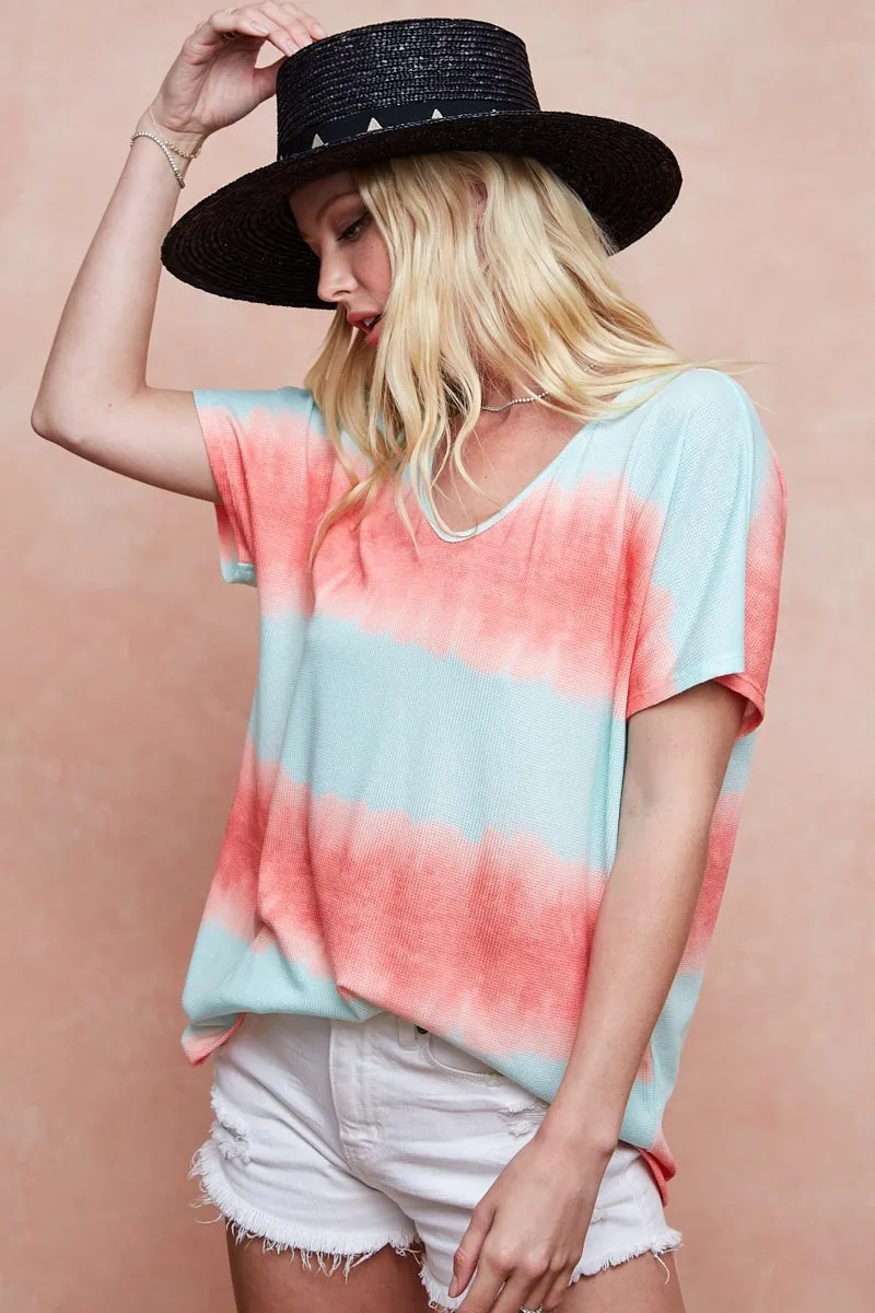 Tiedye Printed Hacci Knit Top, image 14