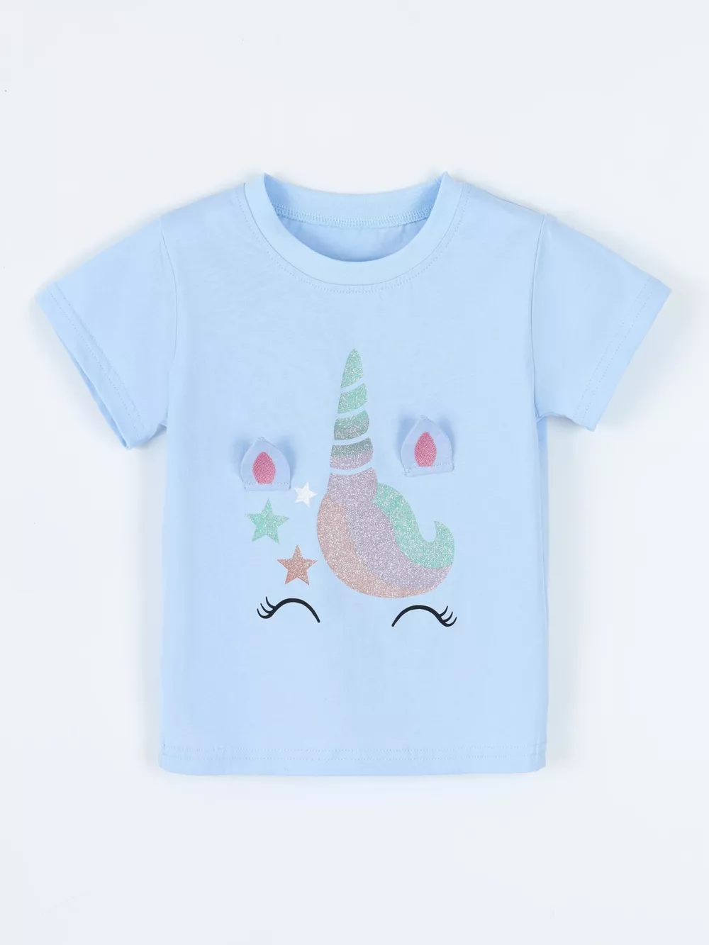 Children's Unicorn Graphic Short Sleeve T-Shirt, image 2
