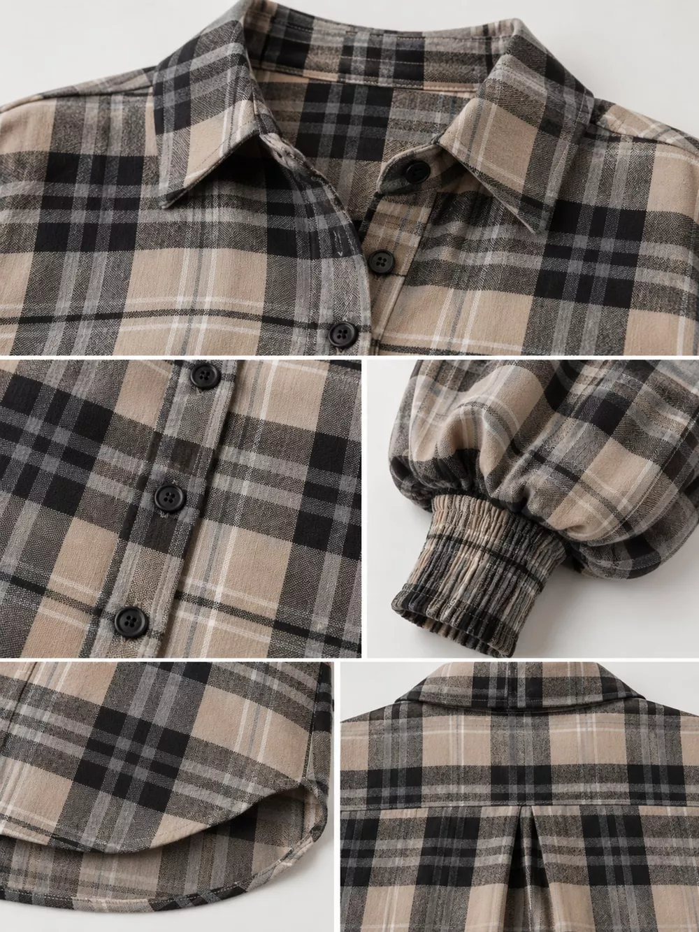 Oversized Plaid Button Up Shirt, image 6