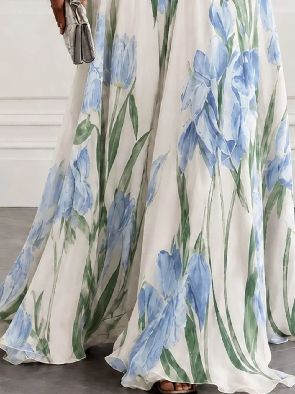 Full Size Sleeveless Floral Print Maxi Dress Plus Size, image 37