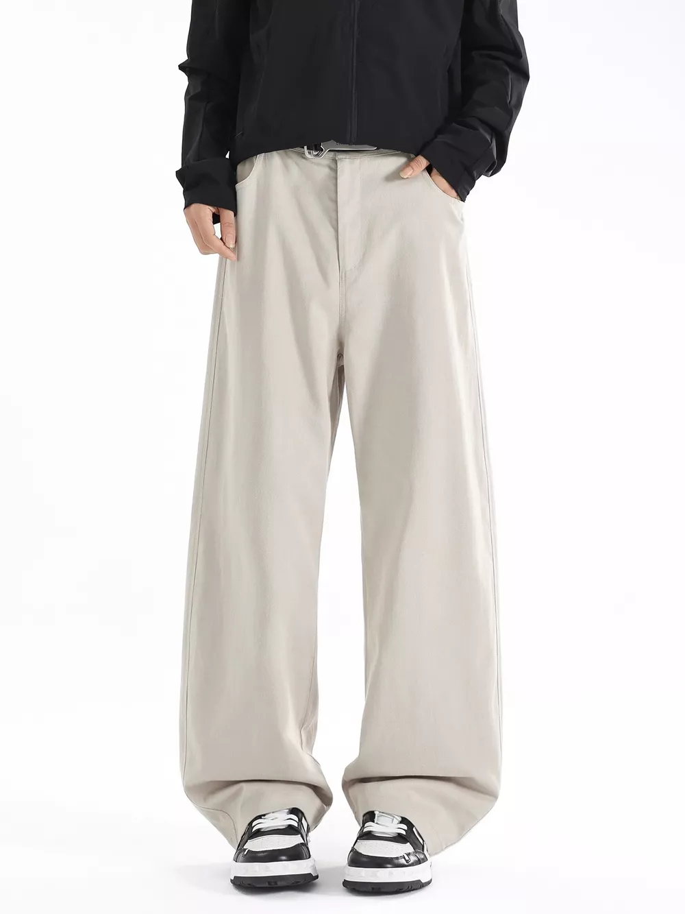 Men's Plus Size Wide Leg Casual Pants