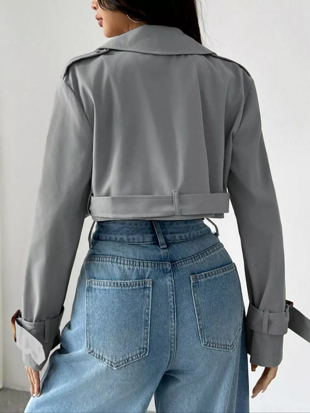 Double-Breasted Cropped Outerwear, image 11