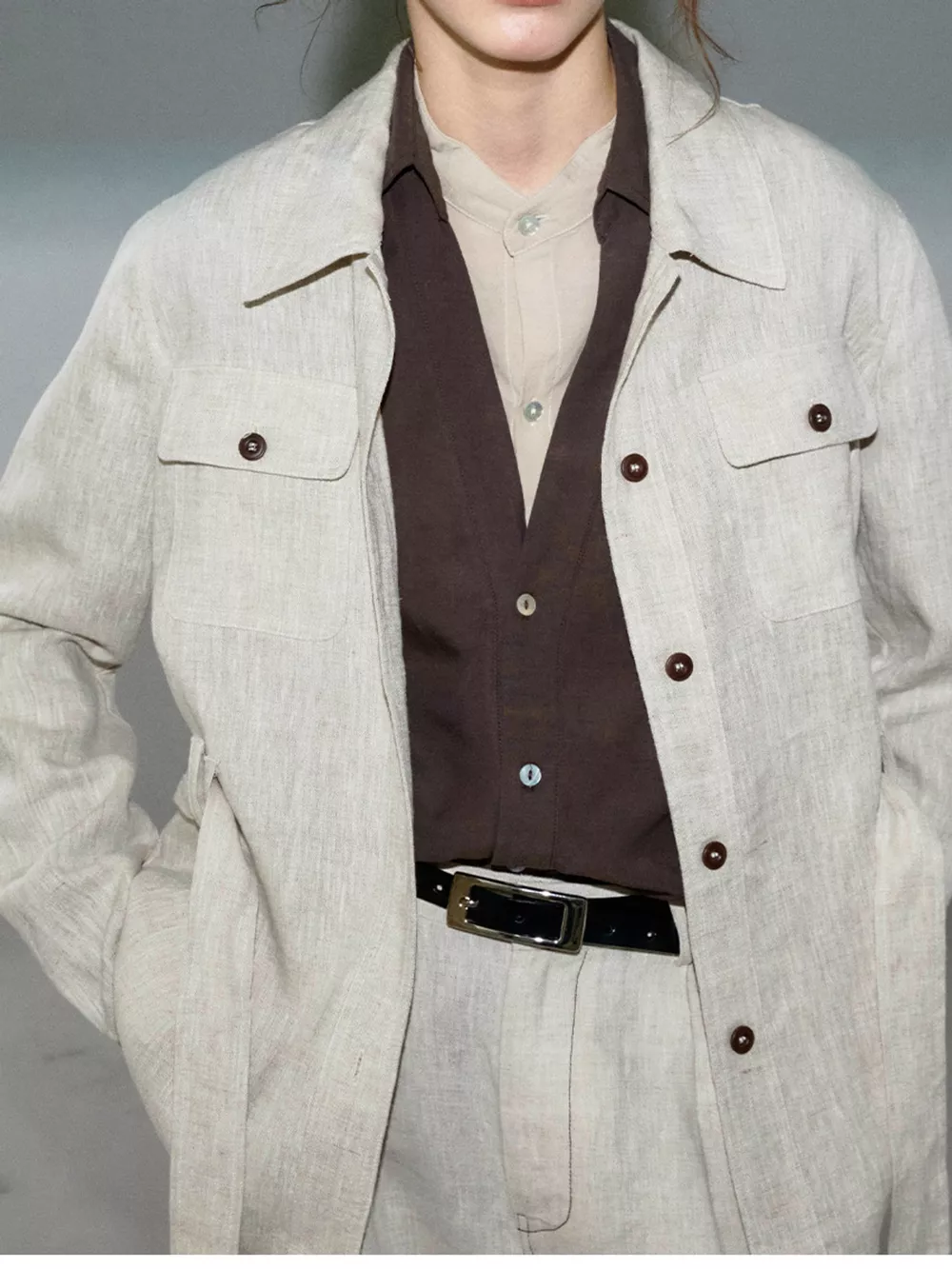 Button Up Long Sleeve Shacket, image 13