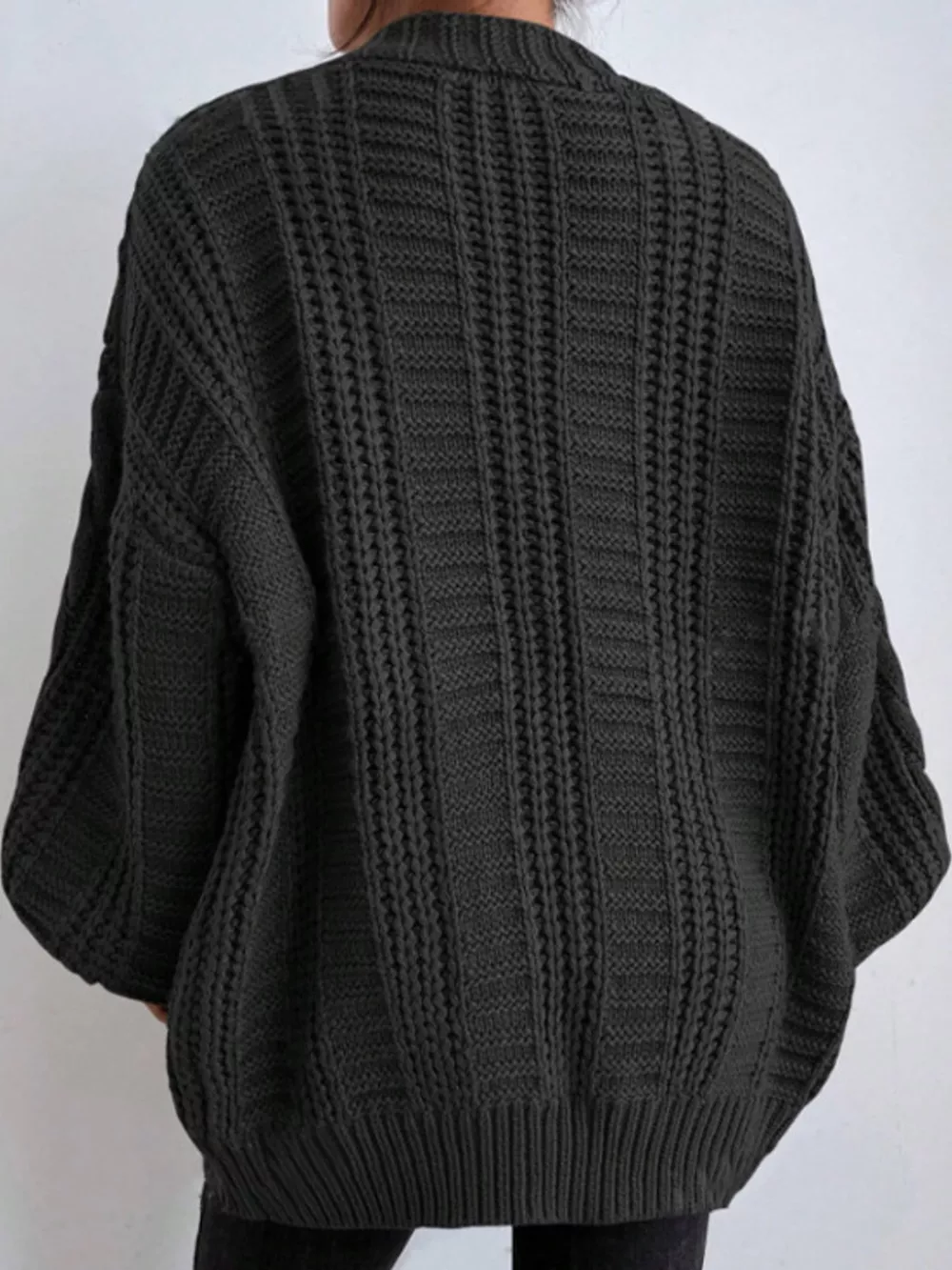 Cable Knit Button-Down Cardigan, image 19