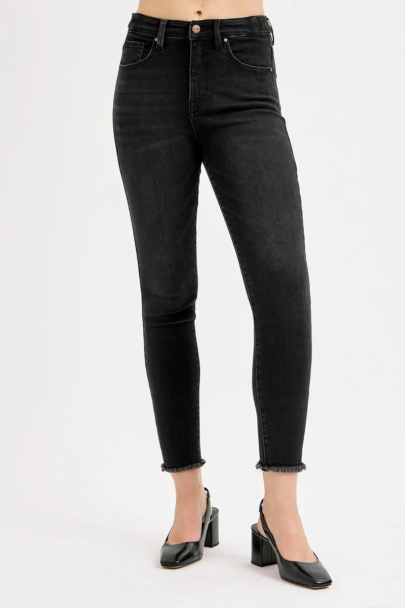 Full Size Tummy Control High Rise Adjustable Waist Skinny Jeans Plus Size, image 3