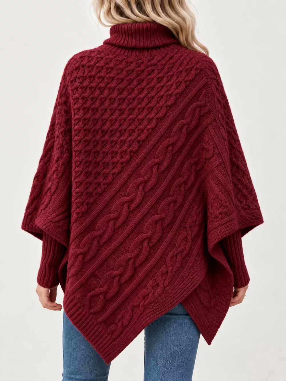 Turtleneck Cable-Knit Sweater, image 21