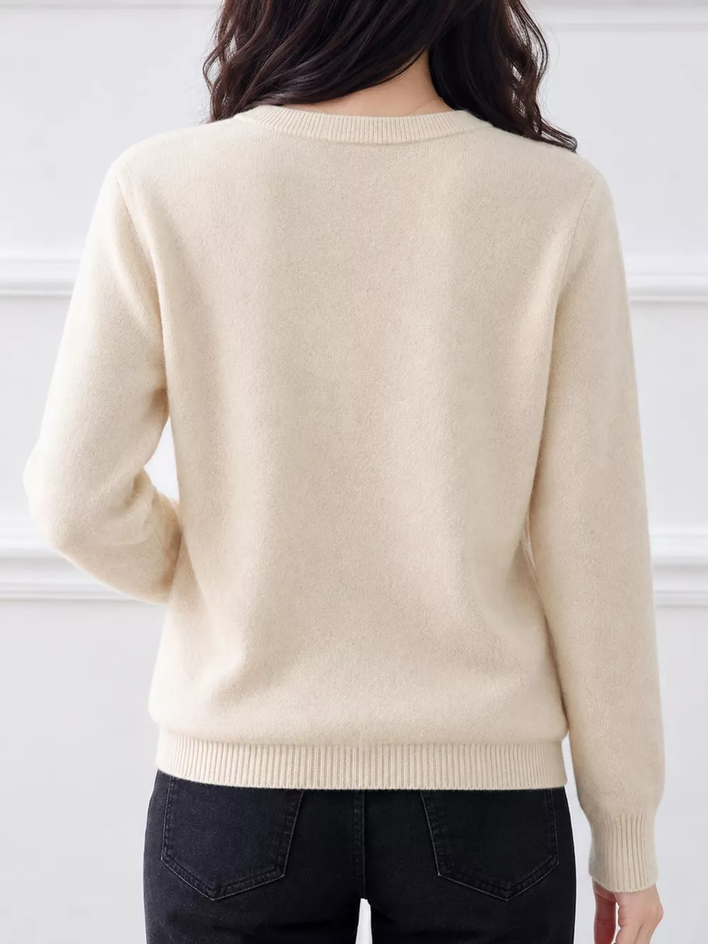 Crew Neck Button-Down Cardigan, image 18